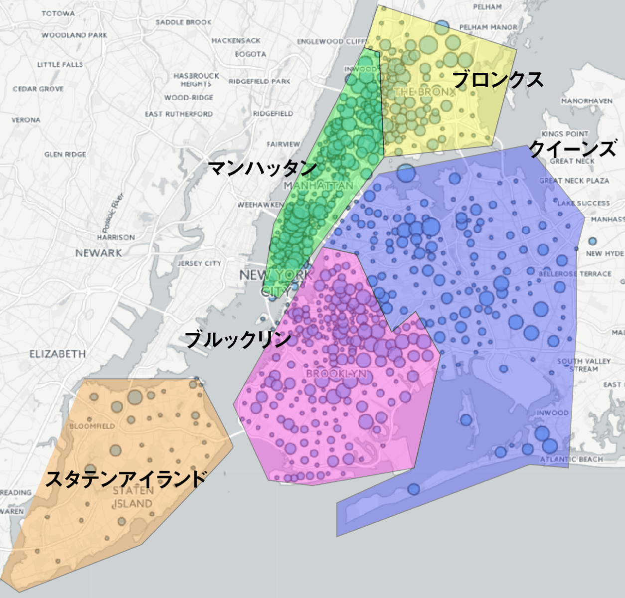 Nyc crime map color